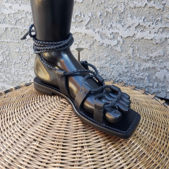 VIOLETA BY‎ MANGO Gladiator SANDALS - Picture 9 of 14